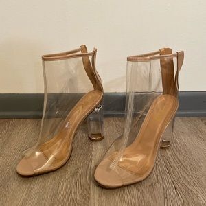 Clear heels from Akira